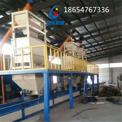 fs復合保溫板生產(chǎn)線圖片免拆外保溫模板設備廠家魯輝機械